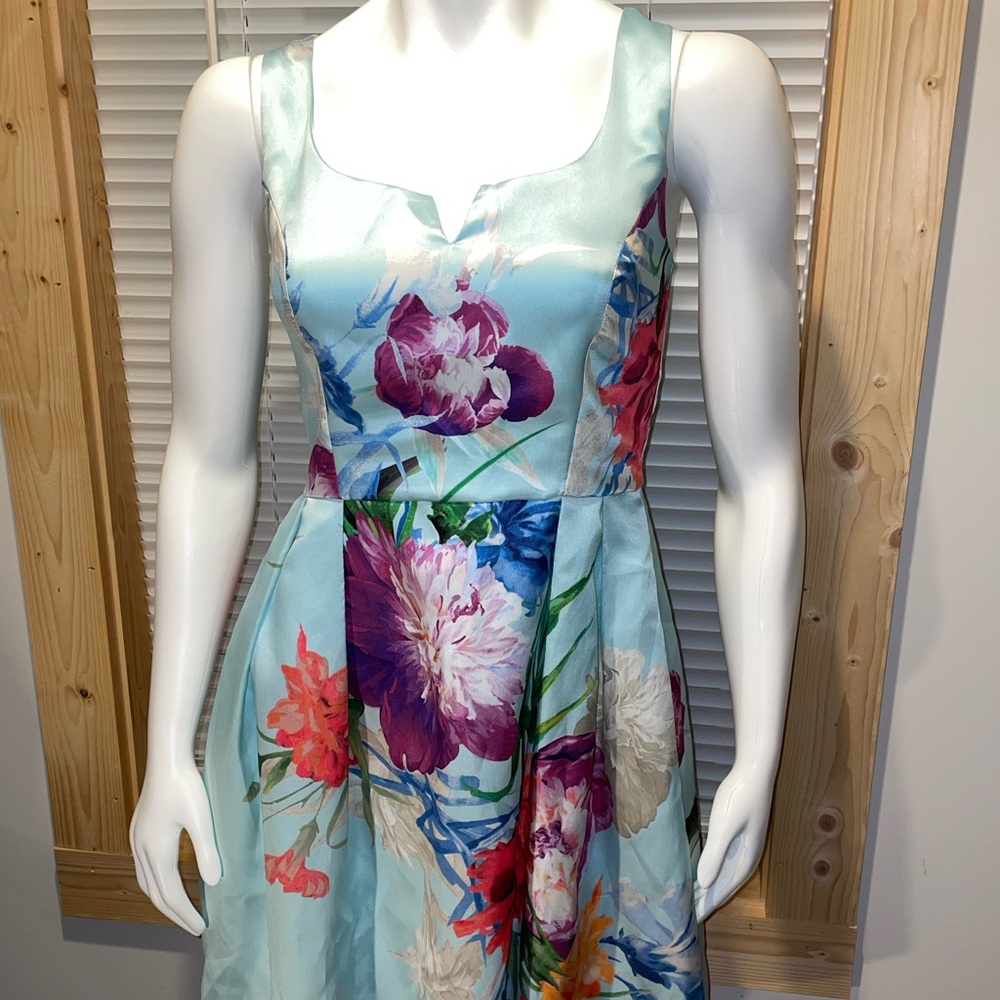 Size 2 Luxe blue dress.